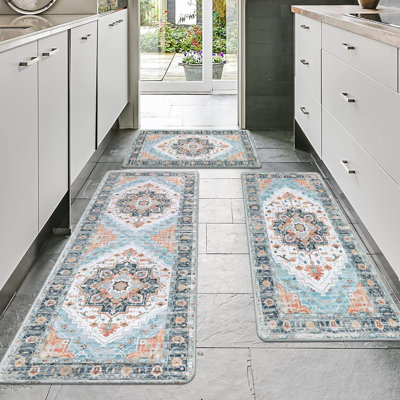 Ensembles de tapis de cuisine anti-fatigue 3 pièces pour tapis de cuisine imperméables et antidérapants