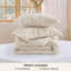 Ensemble d'édredon pour lit double 3 pièces Beige Shabby Bed Literie-105490875-105490877