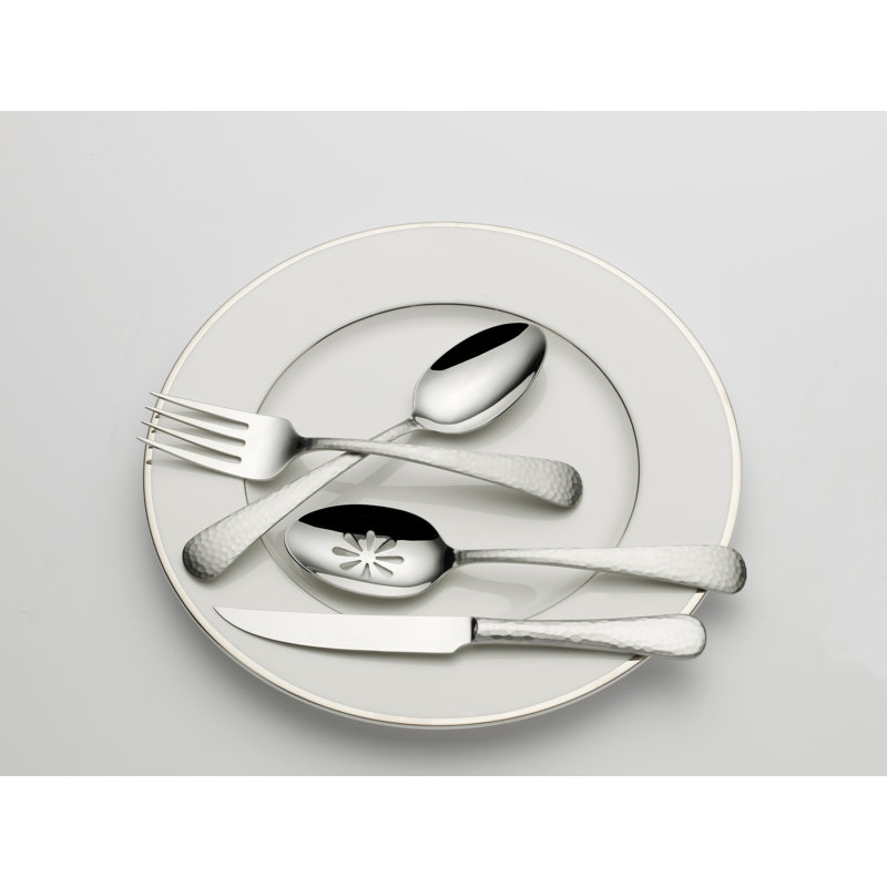 Ensemble de couverts en acier inoxydable 18/10 75 pièces opulente, service pour 12