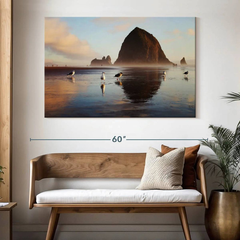 Gillard Haystack Rock Seagulls, 34" H x 51" W