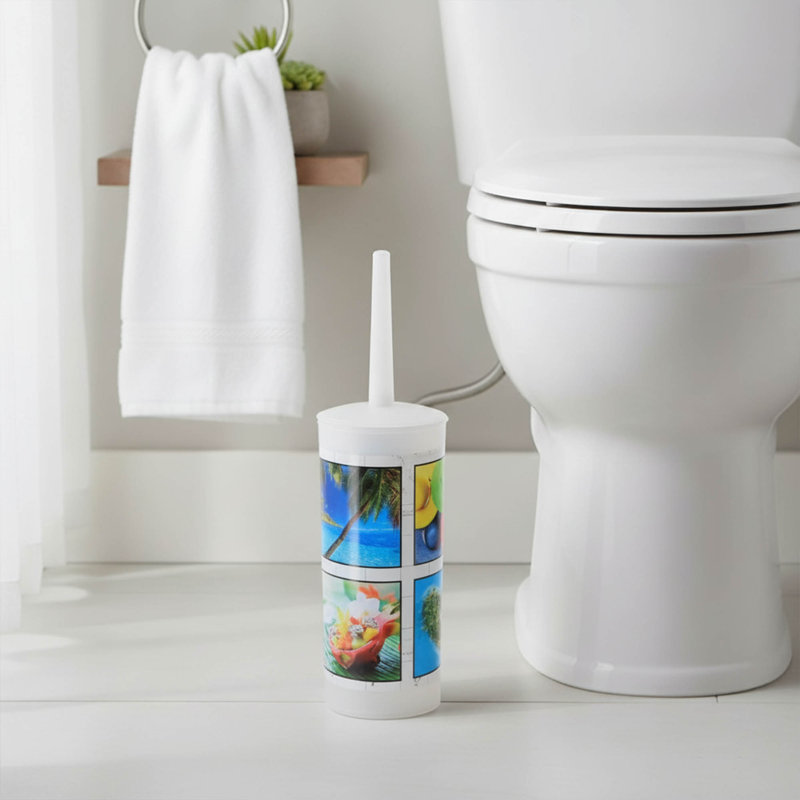 Porte-brosse de toilette en satin 13,8 po Island