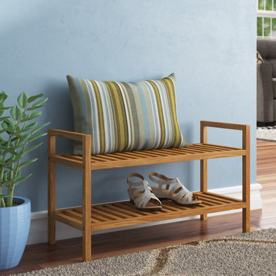 Ellis 6 Pair Stackable Solid Wood Shoe Rack