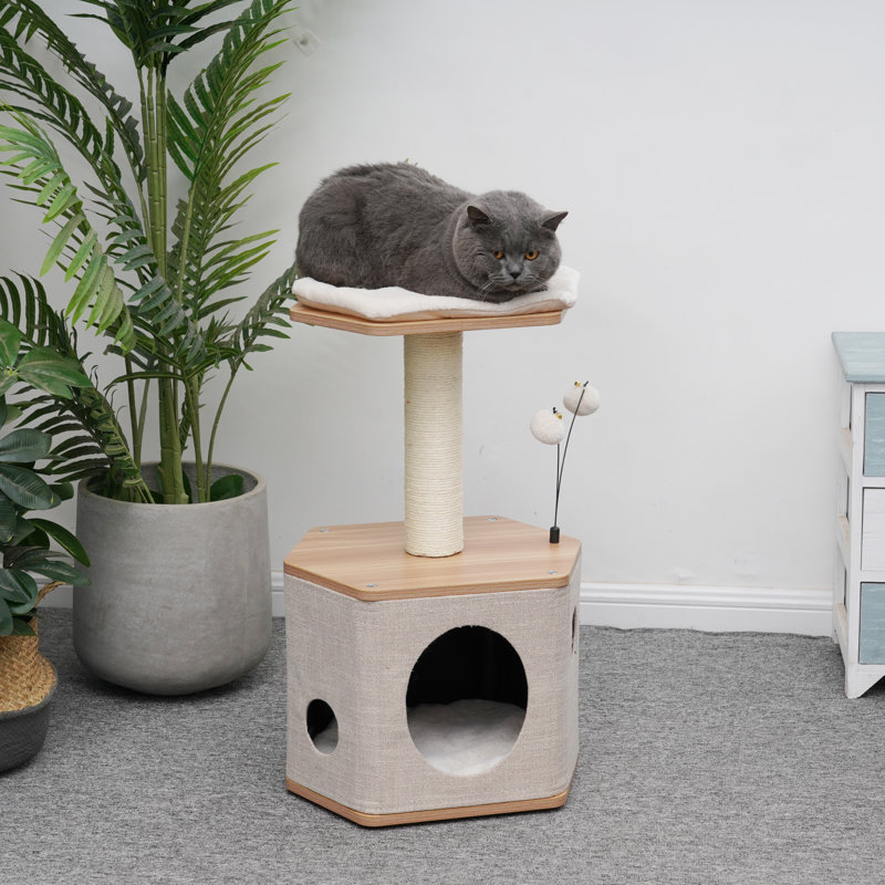Arbre à chat 28 "avec condo et poteau à griffer PetPals