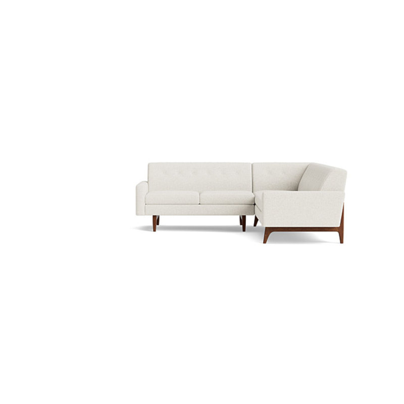 Tyler Sectional, Right Hand Facing, Performance Velvet - Ivy