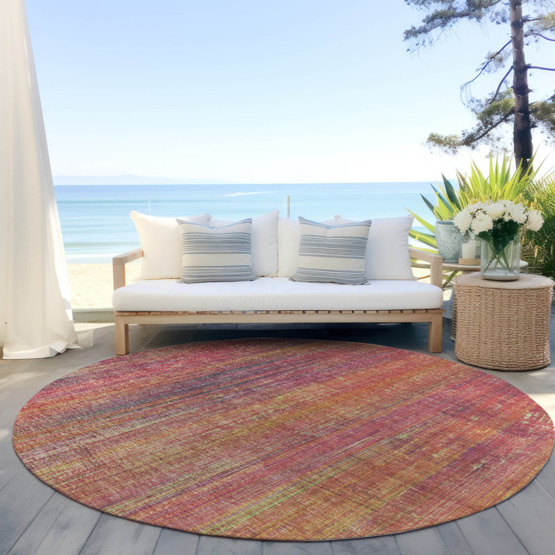 Tapis intérieur / extérieur Kinslee, Rond 8 pi
