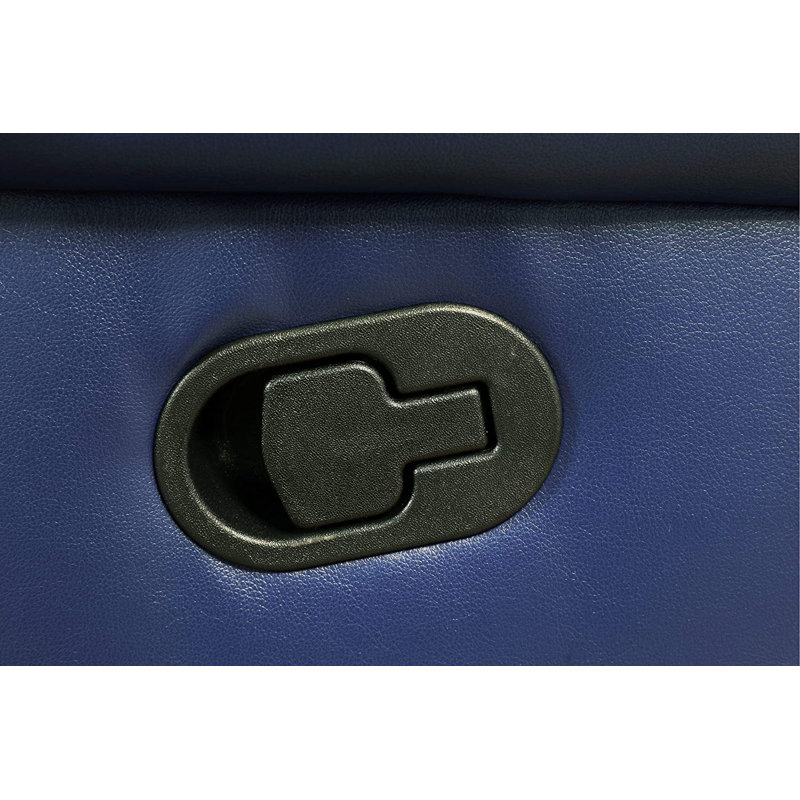 Fauteuil inclinable Ashey, Similicuir bleu