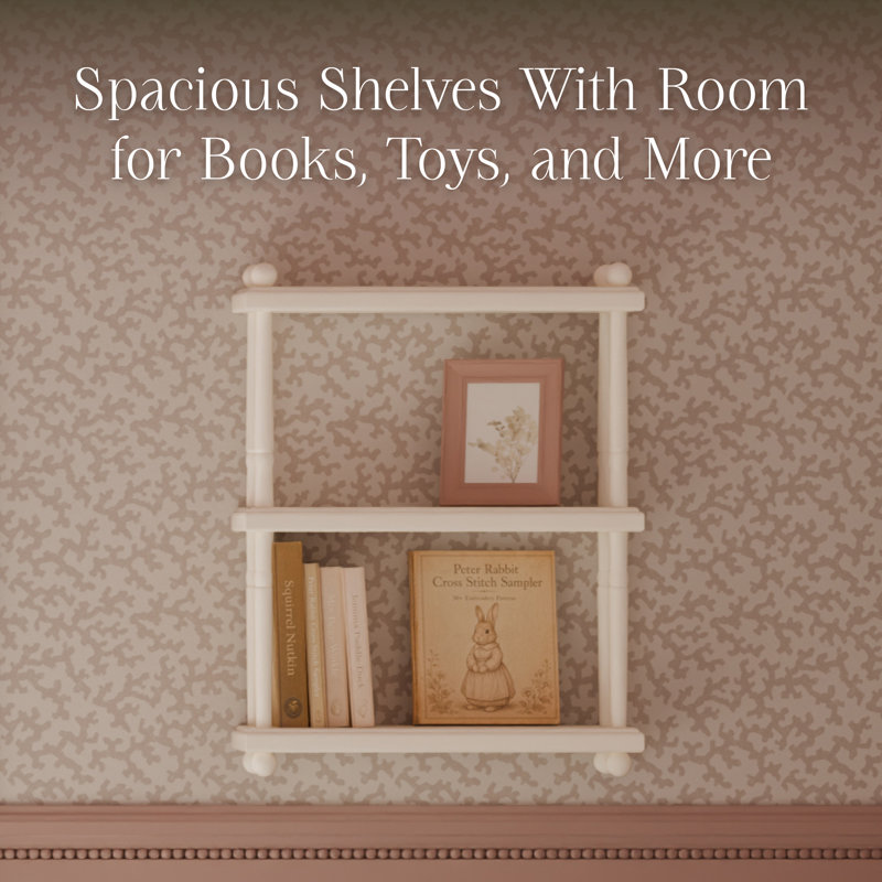 Liberty Tiered Wall Shelf, Warm White