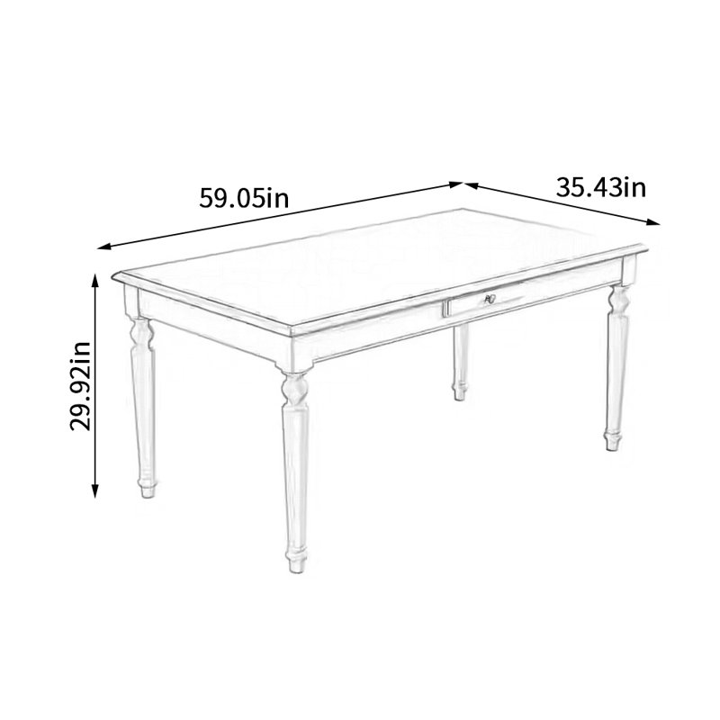 Verba, H 29,92 po x L 59,05 po x l 35,43 po