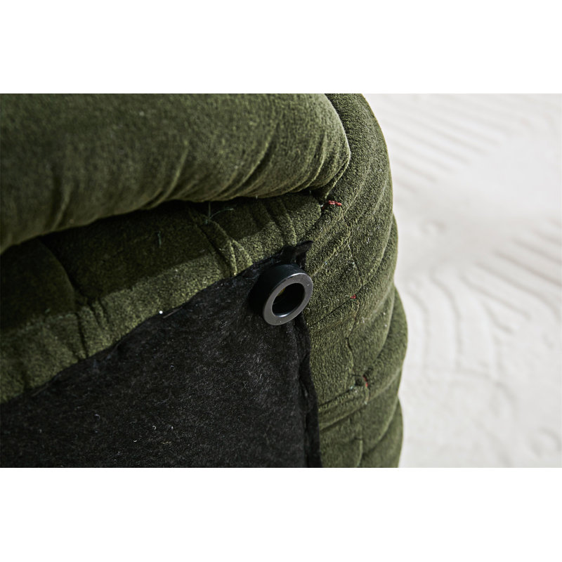 Repose-pieds en tissu, Vert