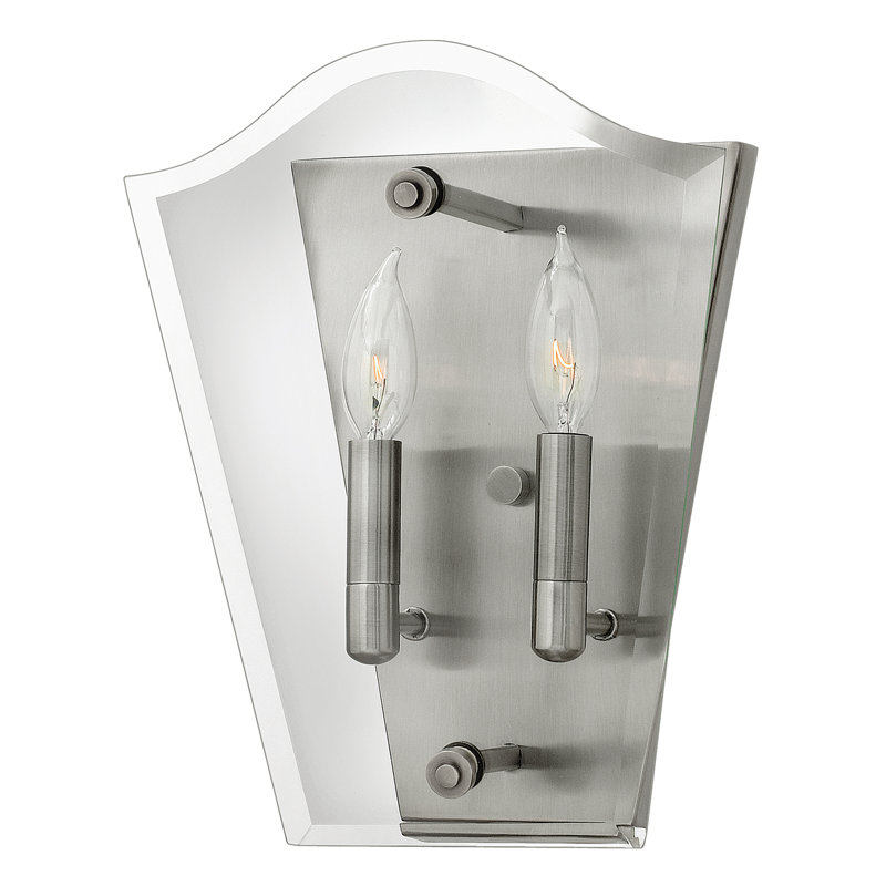 Remus Steel Candle Wall Light