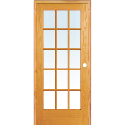 Portes françaises en verre