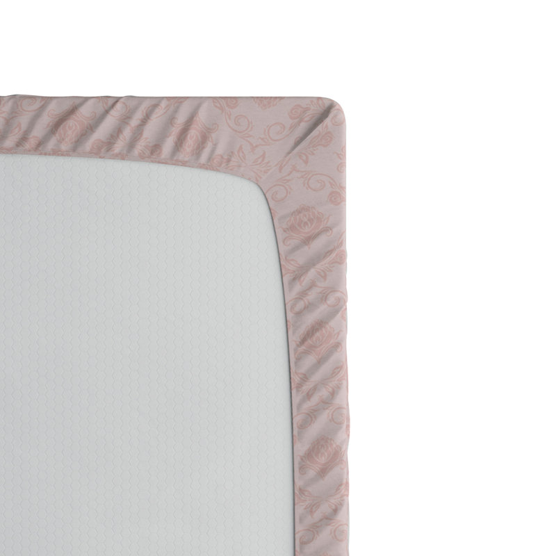 Microfiber Floral Fitted Sheet, Queen Fitted Sheet