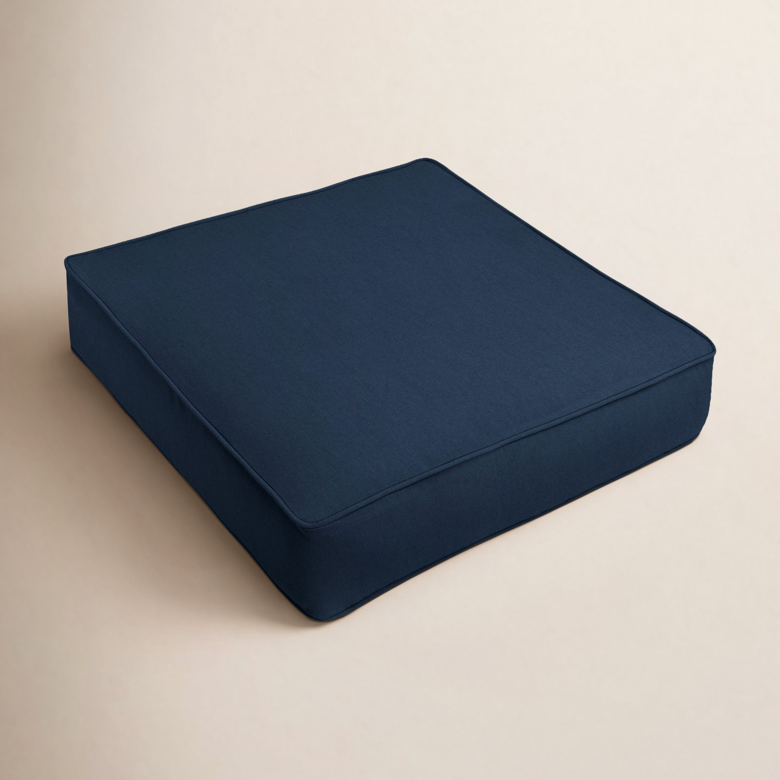 Whelan Indoor/Outdoor Dining Chair Cushion, 5" H x 23.5" W x 23" D, Navy