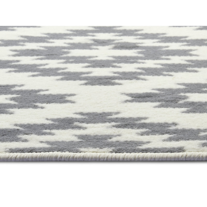 Flatweave Cream/Grey Rug, Runner 80cm x 350cm