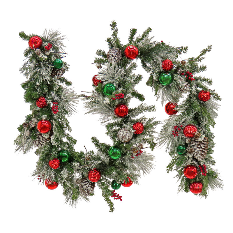9' Pre-Lit Garland with 100 Warm Lights