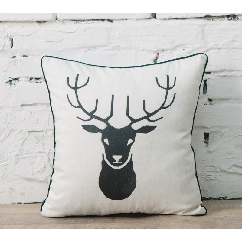 Animal Animal Print Linen Throw Pillow, Polyester