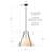 Ellrich Fabric Cone With Metal Chandelier Timeless Elegant Dining Room-269370933-311397291