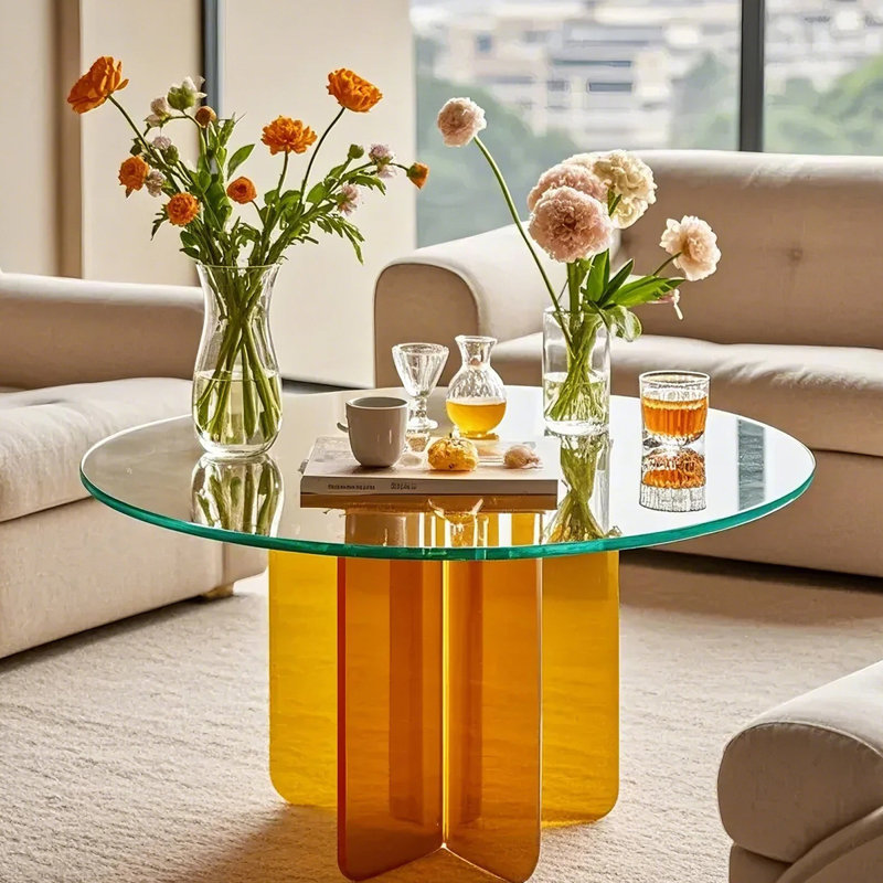 Tempered Glass Table Top, 0.375" H x 48" L x 48" W