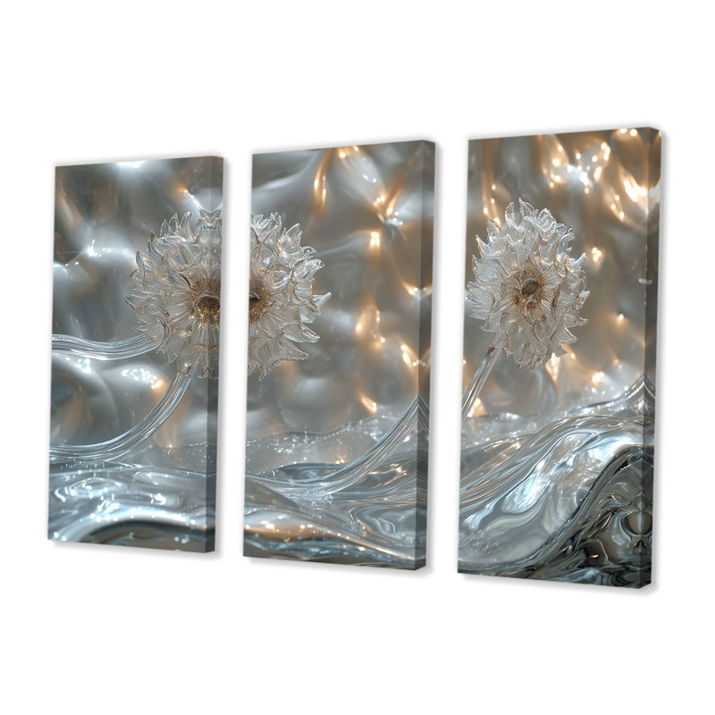 Walton - Dandelion Wall Art Set, Wrapped Canvas, 40" H x 60" W x 1" D