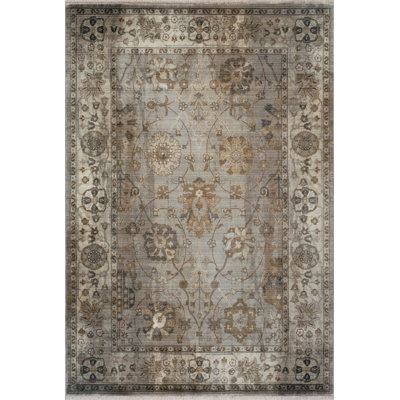 Anna Collection Floral Medallion Area Rug