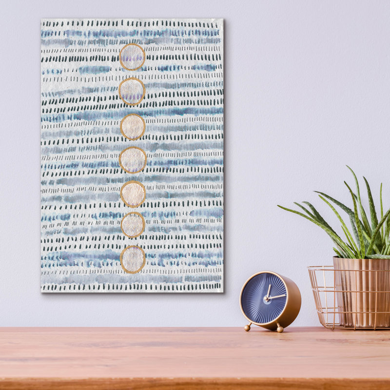  Art mural en verre «Aligné» par Lori Arbel, 12 po x 16 po