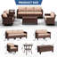Canapé d'extérieur en osier 6 pièces pour 7 personnes avec chaises berçantes pivotantes-1759741216