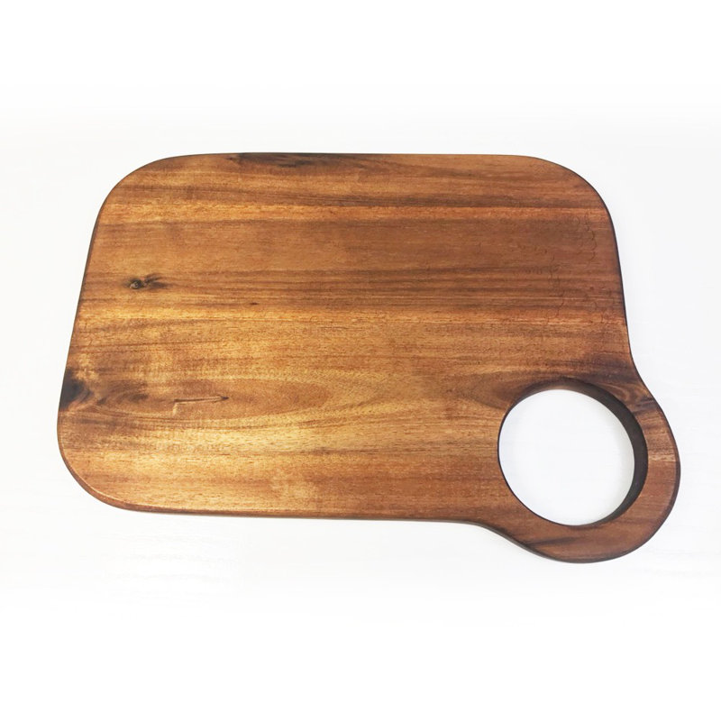 Planches à découper en bois d'acacia pour cuisine 19,4 po