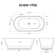 KDK HOME 67 in Freestanding Bathtub Acrylic Deep Soaking Tubs with Overflow