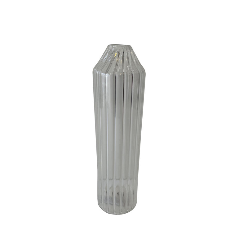 Guynell Glass Table Vase, 10" H x 2.75" W x 2.75" D