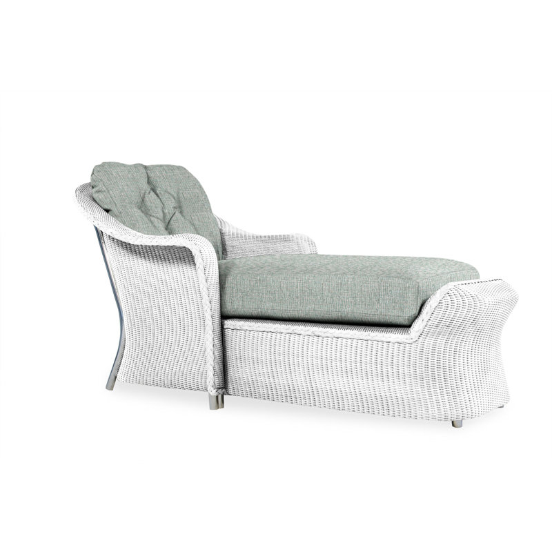 Reflections Outdoor Chaise Lounge, Fife Sahara, White