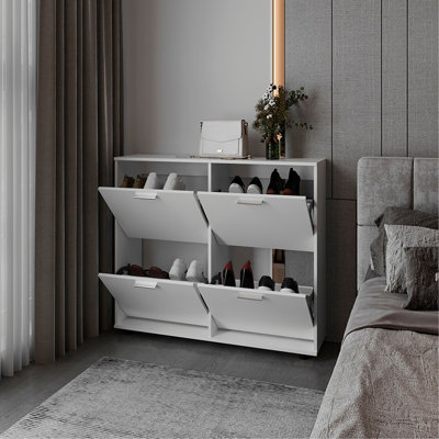 Range-chaussures Deming, blanc