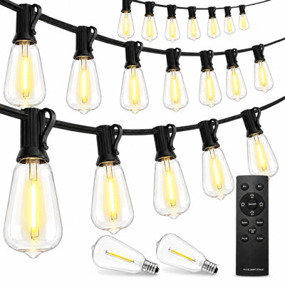Indoor / Outdoor 20 - Bulb 792 in. Solar Powered LED Standard String Light