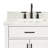 Tidworth 42'' Solid Wood Single Bathroom Vanity with 1.5'' Carrara Marble Top-708021445-708021444-675031234