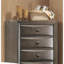 Commode de style transitionnel 1pc Poignées ovales à 5 tiroirs-738699997