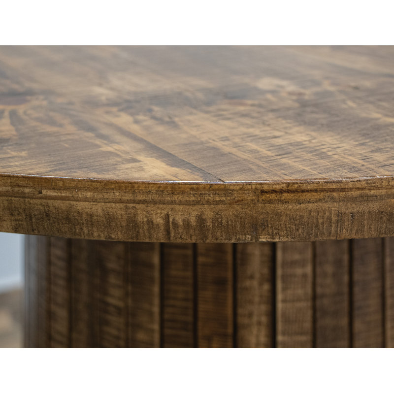 Tiza Pine Round Solid Wood Dining Table