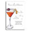  «Manhattan Recipe» par Susan Ball, art mural en verre acrylique, 12 po x 16 po