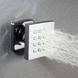 Cubic Shower Jet - Wall Mount - 2" Brass/Polished Chrome