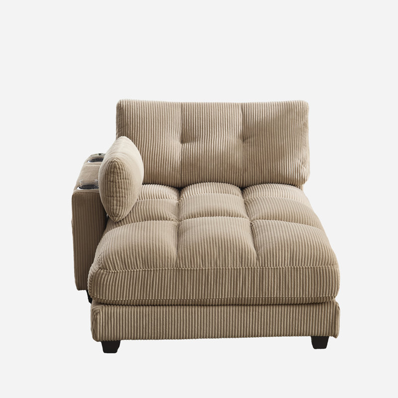 Chaise longue surdimensionnée, Kaki