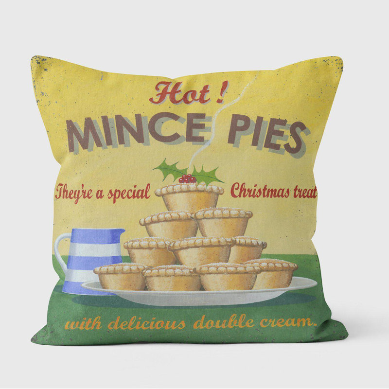 Hot Mince Pies - Martin Wiscombe Cushions