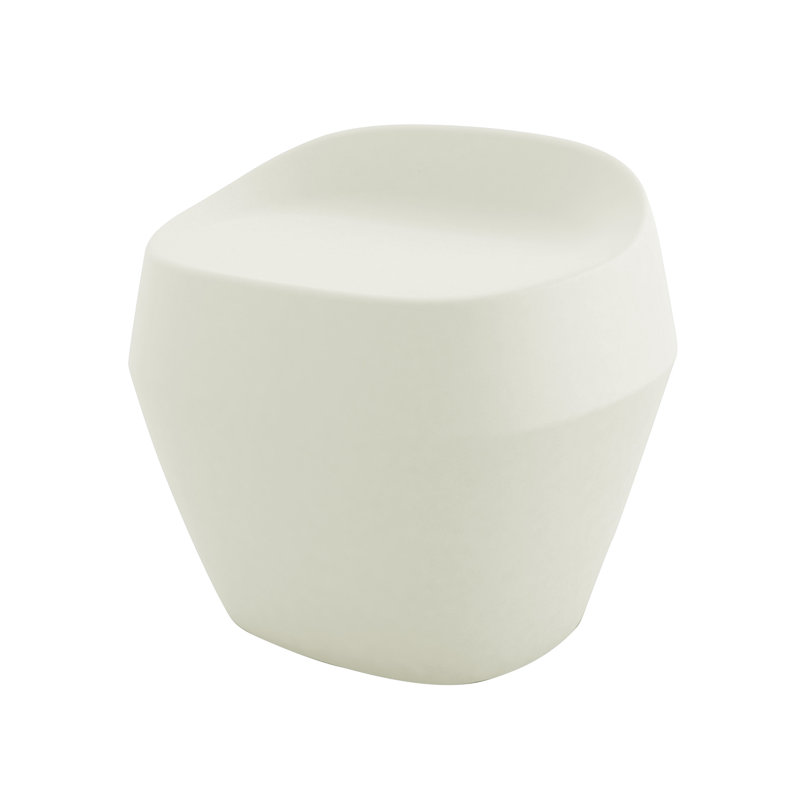 Noma Plastic Decorative Stool, Ice