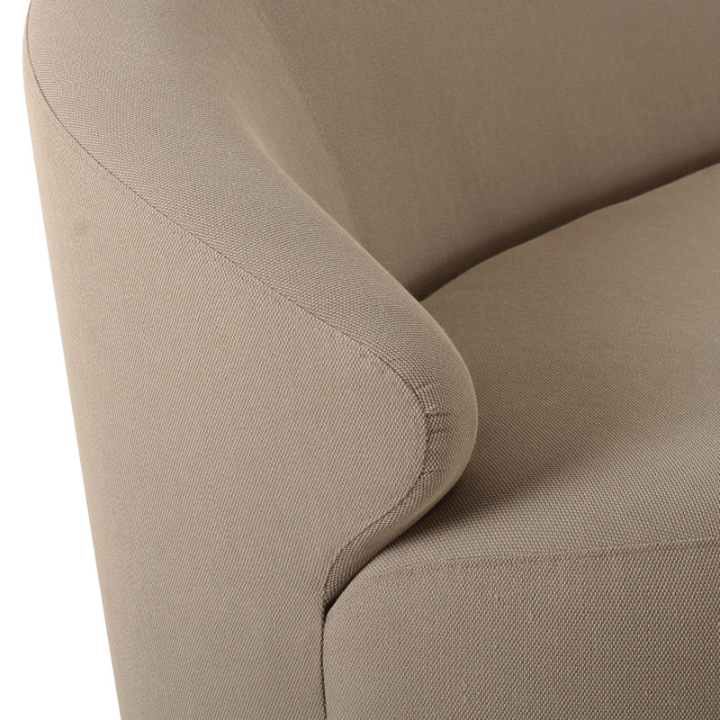Ashton 100'' Upholstered Sofa, Taupe Performance Basketweave