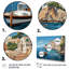 Capri, Italie, bleu, village méditerranéen III - Paysage, Italie, art mural multipanel