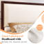 Lit plateforme en bois massif avec garniture cloutée et lin-1611162231-1611162224