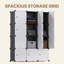 12 cubes de rangement en plastique, organisateur de rangement modulaire pour garde-robe bricolage, armoire avec portes pour chambre à coucher, salon