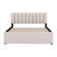Lit plateforme tapissier avec lit gigogne-663889509