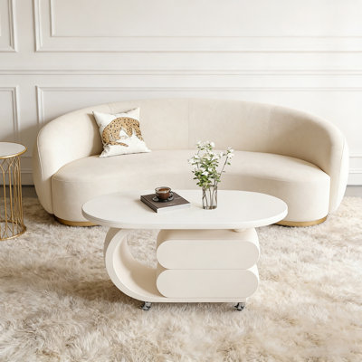 Table basse Rock Slab avec rangement