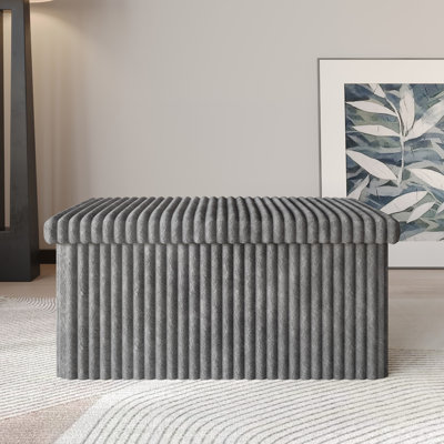 Florence 30" Upholstered Folding Storage Bench