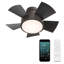 Vox 5 - Blade Indoor/Outdoor Smart Flush Mount Ceiling Fan with Remote Control and LED Light Kit-32650280-32650281