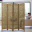 Paravents pliables en bois sculpté