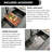Attop 32 Inch Handmade Nano Black Scratch-resistant Stainless Steel Workstation Single Bowl Undermount Kitchen Sink With Sliding Accessories